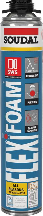 Pistolenschaum Flexifoam 123392 Farbe blau Inhalt 750 ml-0