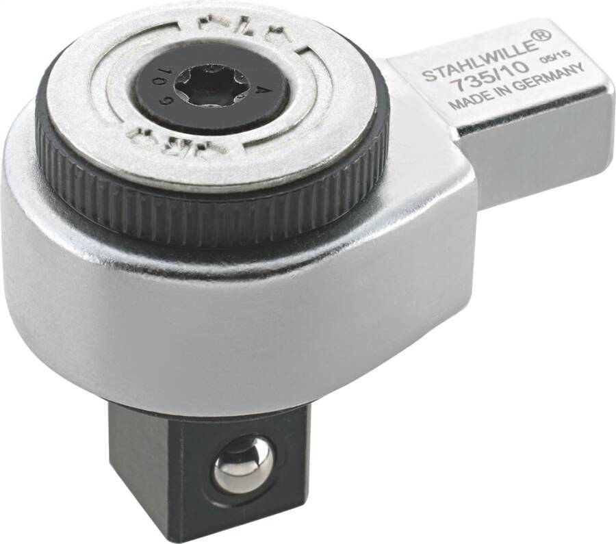 Feinzahn-Einsteckknarre 735 58250020 Antriebsvierkant 1/2" Aufnahme 14x18 mm Anzugswert 300 Nm Zähne 60 Breite 43 mm Hö-0