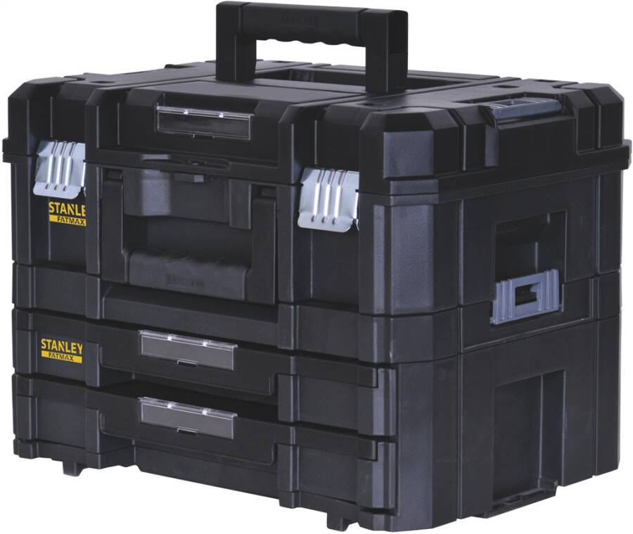 Mobile Werkstatt FATMAX® TSTAK FMST1-71981 Typ TSTAK™ COMBO Außenmaße (LxBxH) 440 x 332 x 326 mm Ausführung 2 Schubladen-0