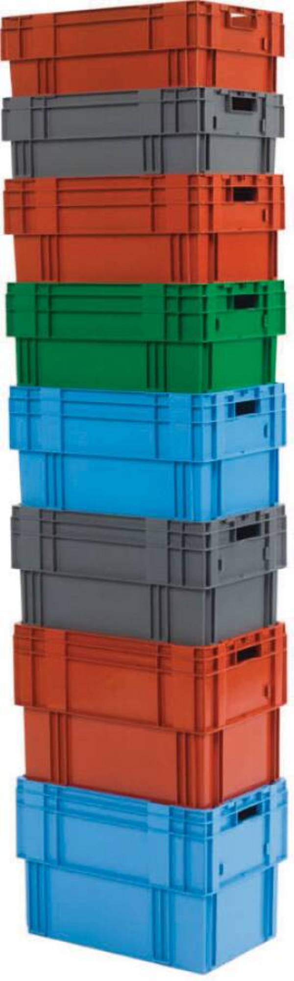 Euro-Drehstapelbehälter 932119001 Größe 1 Farbe blau Außenmaße (LxBxH) 600 x 400 x 420 mm Belastung im Stapel 700 kg