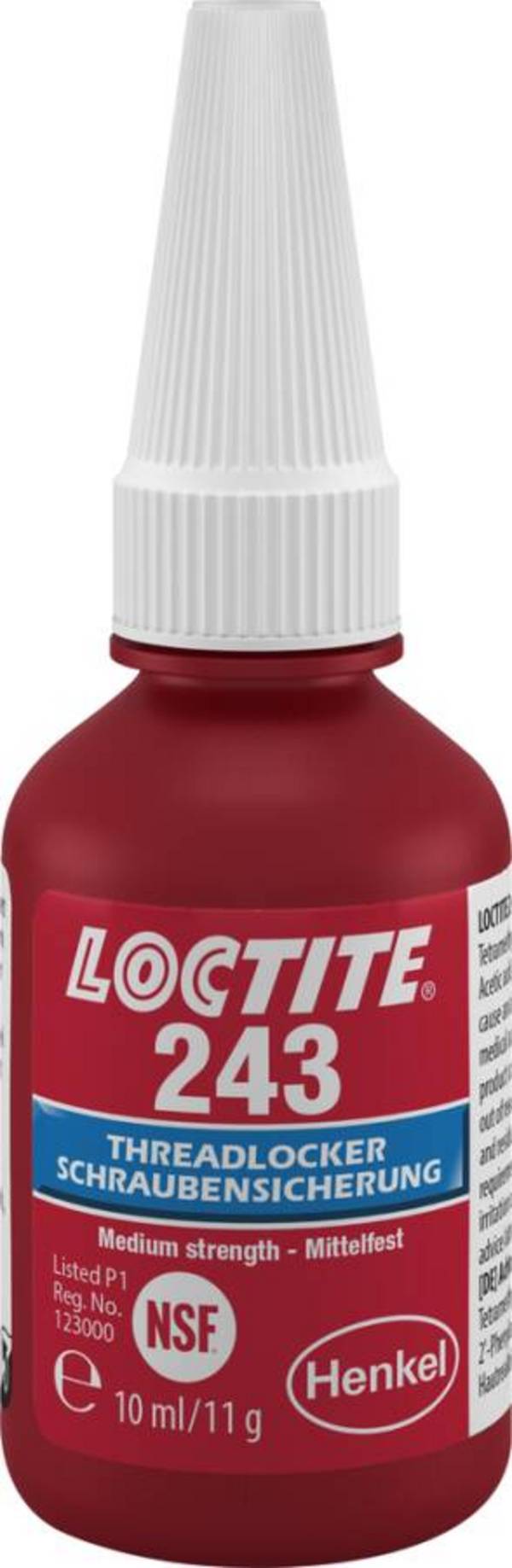 Schraubensicherung mittelfest Loctite 243 1918246 Gebindeart Flasche Inhalt 10 ml