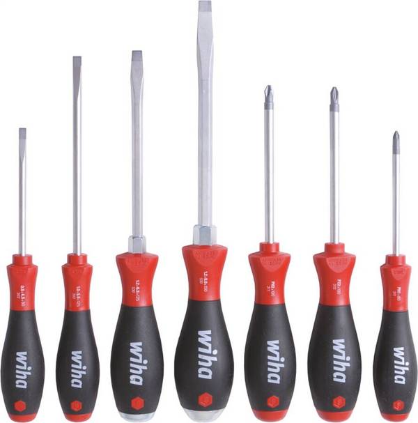 Schraubendrehersatz SoftFinish® 7-tlg. 40585 Ausführung Schlitz/PH/PZ Inhalt Schlitz 4,5-5,5-6,5-8 / PH 1-2 / PZ 2