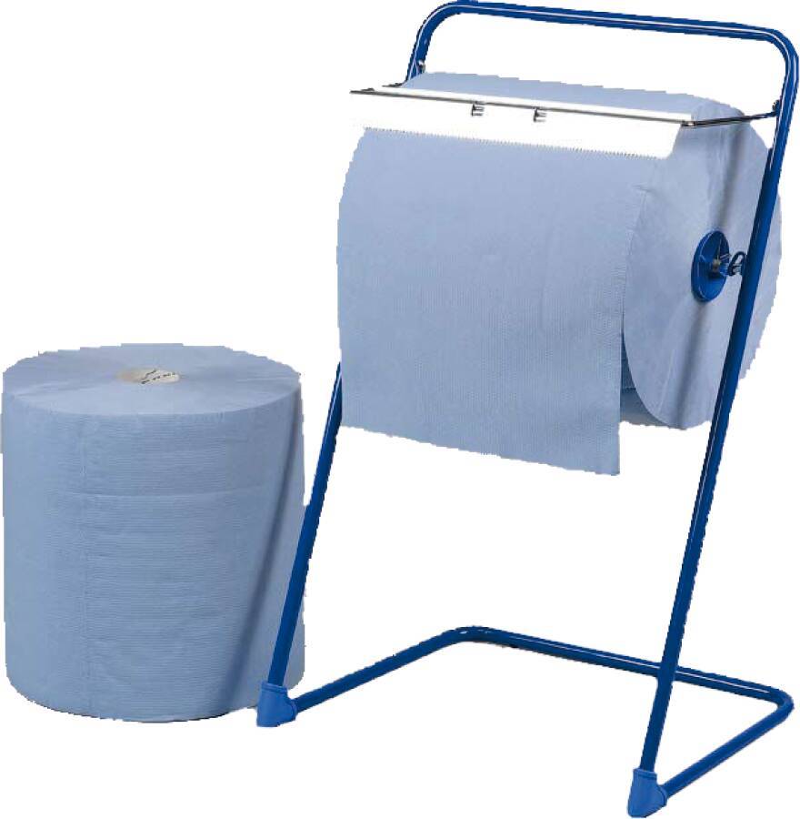 Putzpapier K-Rolle blau Großrolle 8945910 Blattmaß 36 x 38 cm Lagen 3 Ausführung randverleimt Blatt 500 pro Rll Rollen-1