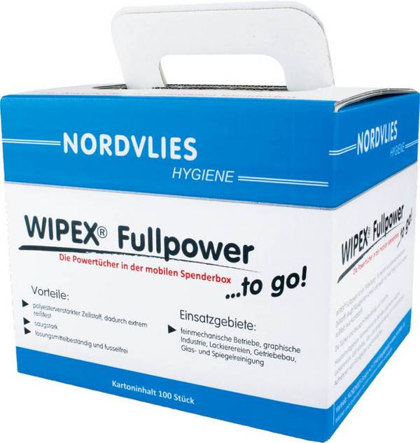 Powertücher WIPEX® Fullpower 89622 Ausführung in Spenderbox Inhalt 100 Stück