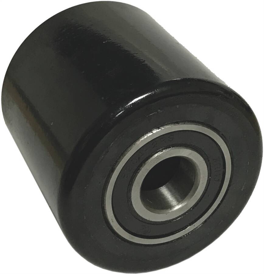 Polyurethanrad schwarz, Tragkraft 700 - 800 kg 941150620 Rad-Ø 80 mm Radbreite 70 mm Tragkraft 700 kg Bohrung 20 mm Nabe-0