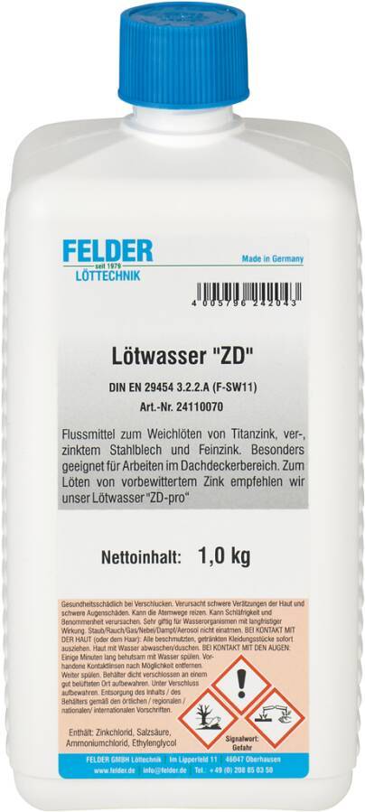 Lötwasser ZD 1000 g Flasche 8086910-0