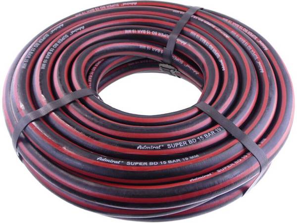 Wasserschlauch Gummi 8840820 Innen-Ø 3/4" Zoll Innen-Ø 19 mm Länge 20 m Betriebsdruck 15 bar Berstdruck 45 bar