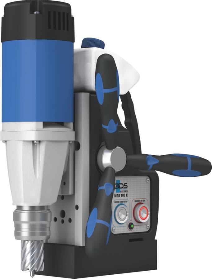 Magnetkernbohrmaschine MAB 100 K - Set MAB100K-230V Drehvorrichtung ohne Nennaufnahme 1050 W Bohrleistung 12-32 mm Hub 7-0
