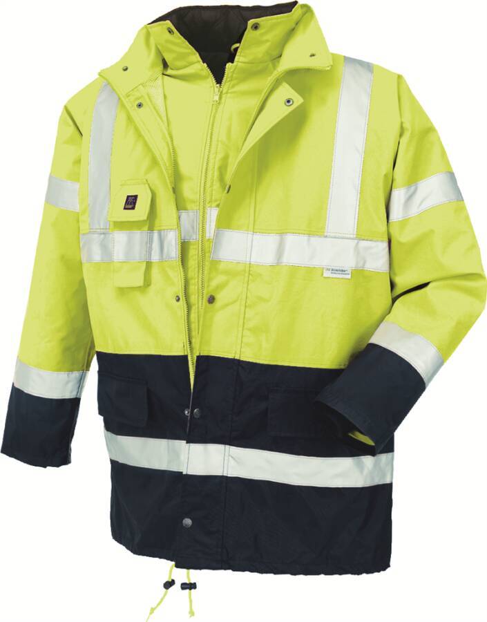 Warnschutzparka 3 in 1 Klasse 3* 4112-M Größe M Farbe warngelb / marine-0