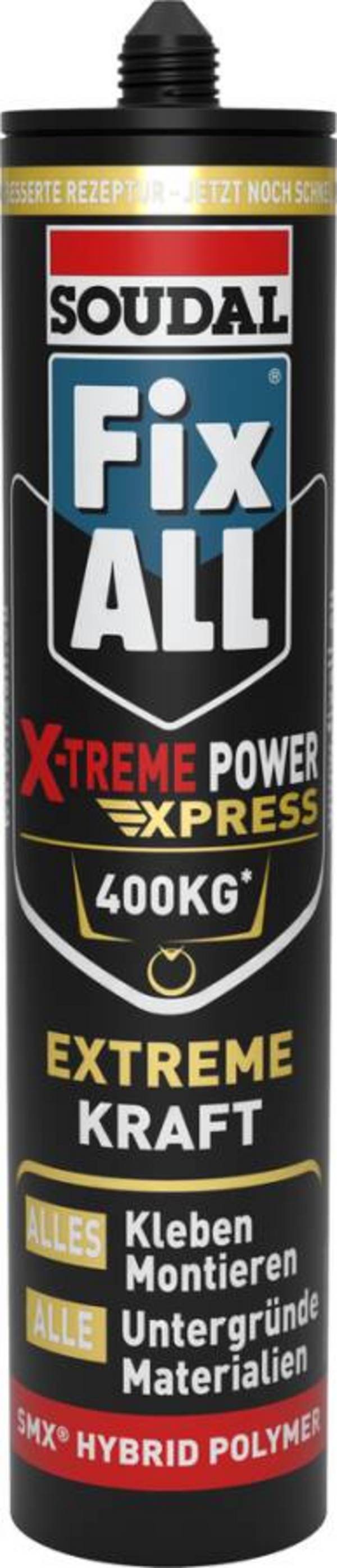 Fix-All X-treme Express Alleskleber 154830 Farbe weiß Gebindeart Kartusche Inhalt 300 ml