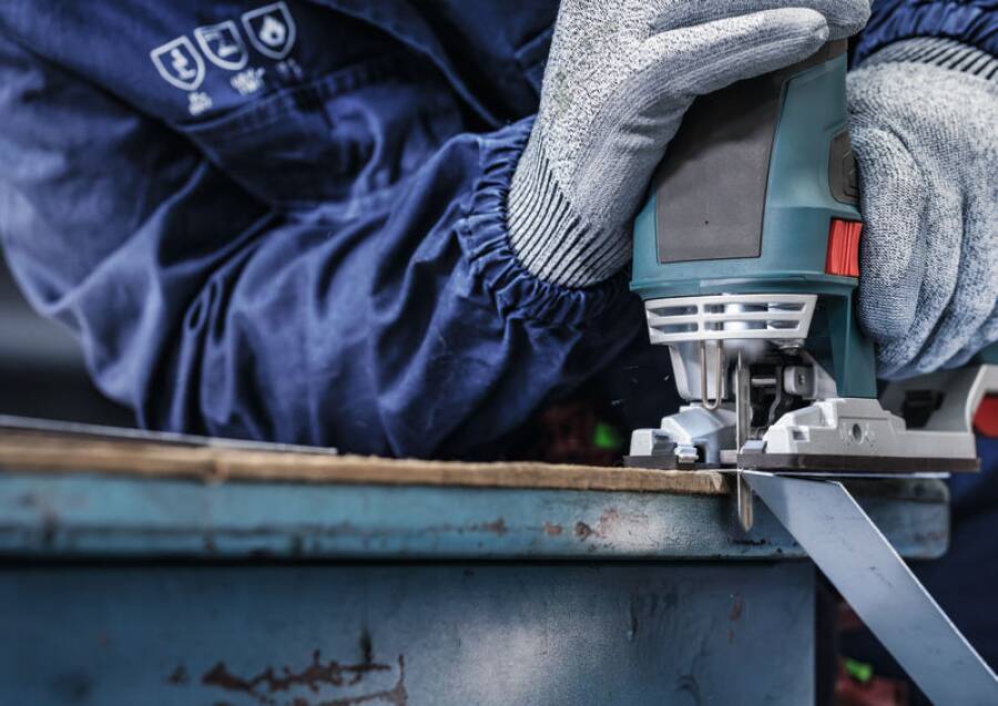Stichsägeblätter Einnockenschaft, blau - für metallische Werkstoffe 2608631013 Typ T118A Qualität Basic for Metal Eigen-1