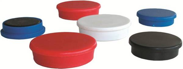 Organisationsmagnete rund 961051003 Farbe schwarz Ø 30 mm Höhe 8 mm Haftkraft 580 g