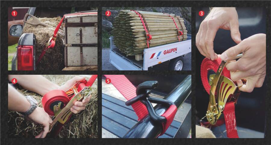 Automatik-Zurrgurte QUICKLOADER 941153003 Ausführung Spitzhaken, D-Ring Länge 5,0 m Zugkraft direkt 1000 kg Zugkraft in-4