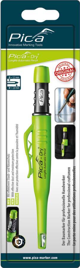 Bau-/Tieflochmarker Pica-Dry graphit m.Graphit-Mine PICA-2