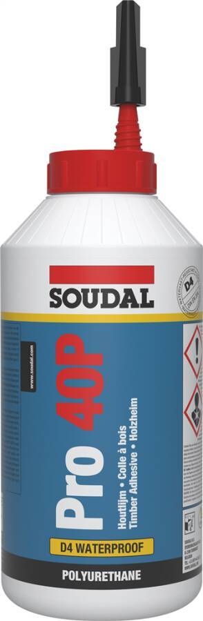 PU-Holzleim Pro 40 P 108766 Farbe braun Inhalt 750 g Gebindeart Flasche-0