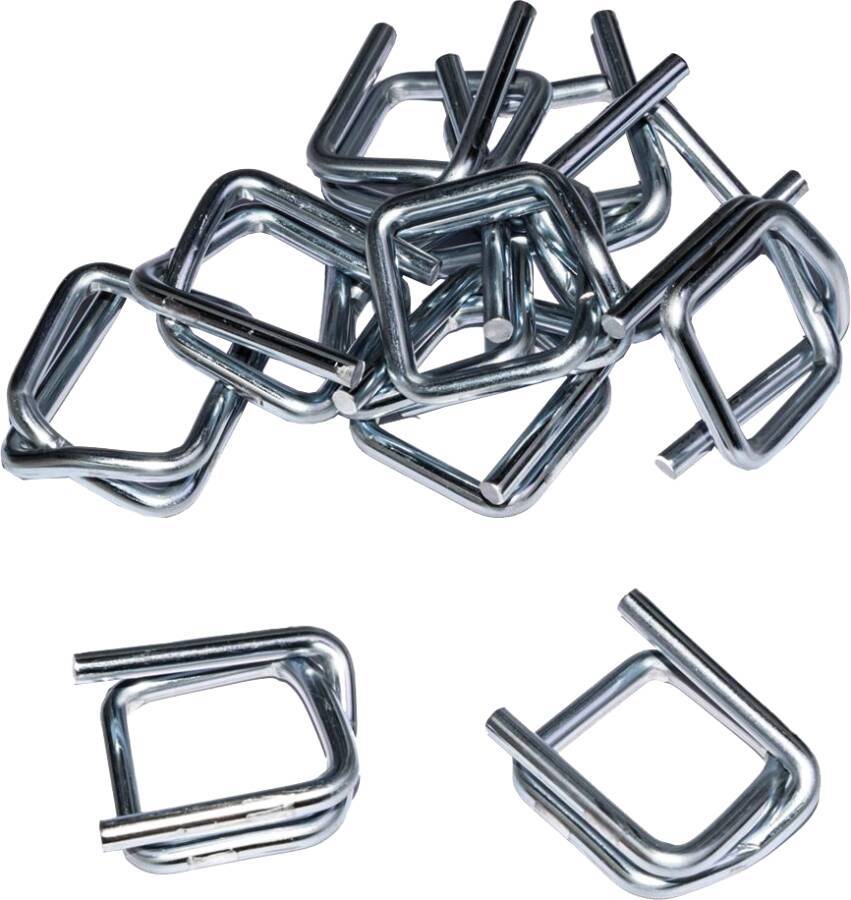 1000 X Verschlüsse für Polyesterkraftband 855002303 für Bandbreite 19 mm-0