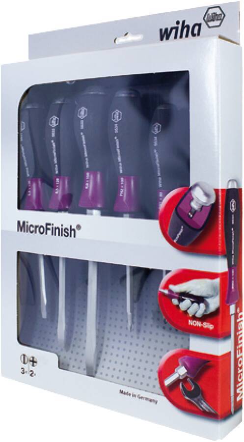 Schraubendrehersatz Micro-Finish® Schlitz/PH 5-tlg. 29138-1
