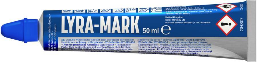 Signierpasten-Tubenschreiber L4150051 Farbe blau Strichstärke 3 mm Inhalt 50 ml-0