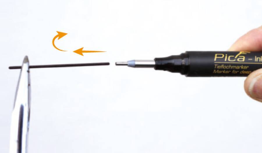 Tieflochmarker PICA 150/46 Farbe schwarz Strichstärke 1,5 mm-3