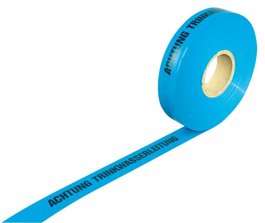 Trassenmarkierungswarnband 85710 Farbe blau Bezeichnung Achtung Trinkwasserleitung-0