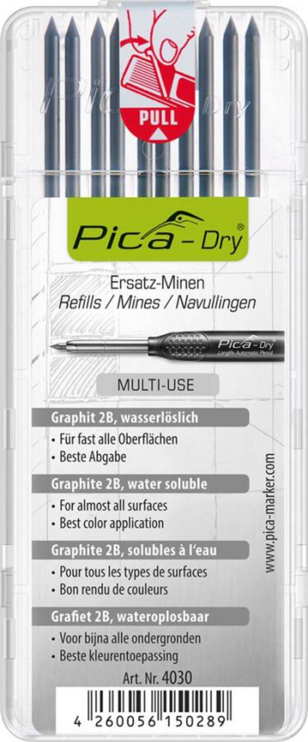 PICA-DRY Ersatzminen-Sets 4030 Ausführung 10 tlg. graphit Inhalt 10x Minen graphit