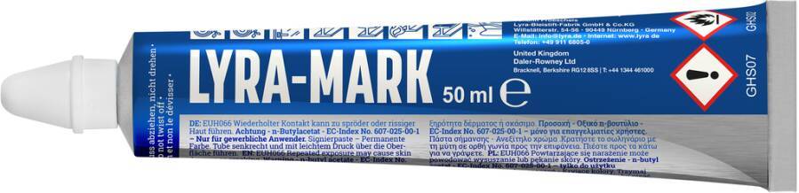Signierpasten-Tubenschreiber L4150001 Farbe weiß Strichstärke 3 mm Inhalt 50 ml-0