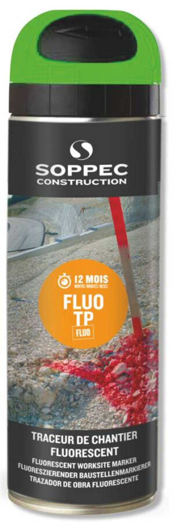 Bau-Markierspray Fluo TP 8563906 Farbe grün Inhalt 500 ml