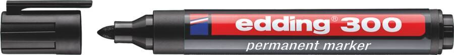 Permanent-Marker edding 300 4-300001 Farbe schwarz Strichstärke 1,5 - 3 mm-0