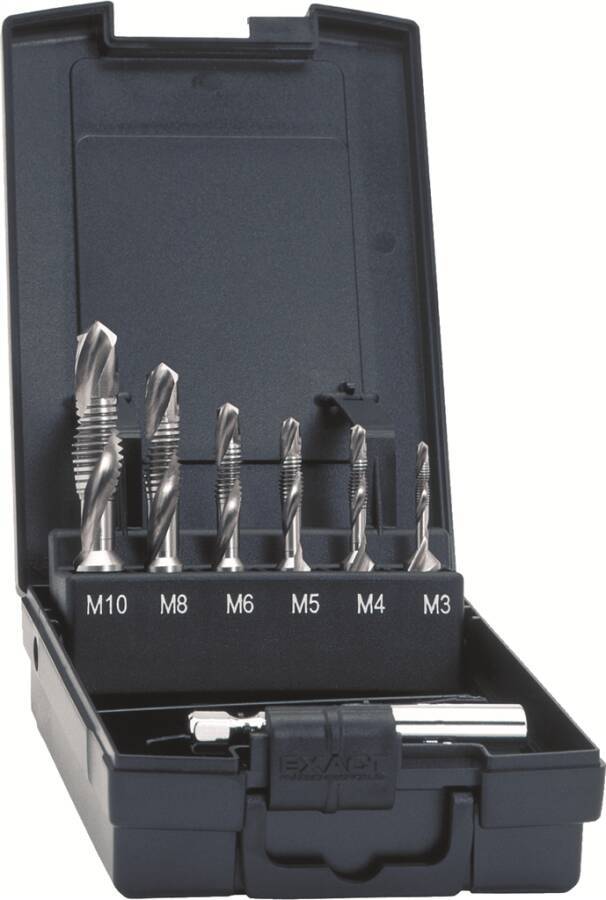 Kombi-Bitgewindebohrersatz M3 - M10 15155