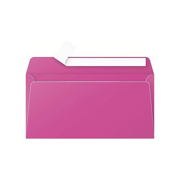 Briefumschlag Pollen DINlang 120g VE=200 Stück Haftklebung fuchsia