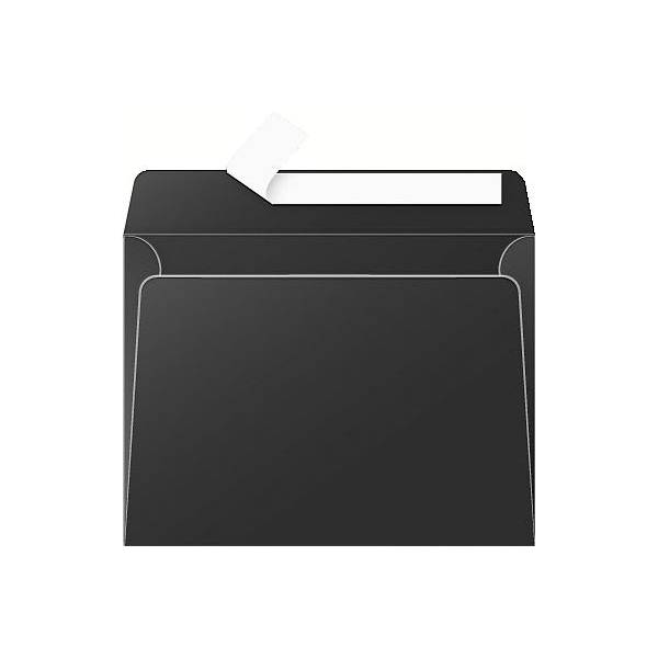 Briefumschlag Pollen C5 120g VE=200 Stück Haftklebung schwarz