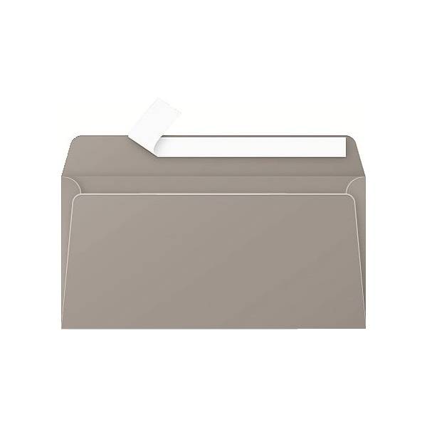 Briefumschlag Pollen DINlang 120g VE=20 Stück Haftklebung dunkelgrau-0