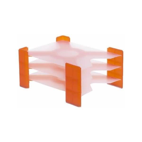 Briefablage X-Filer A4 PP orange transluzent VE=3 Stück-0