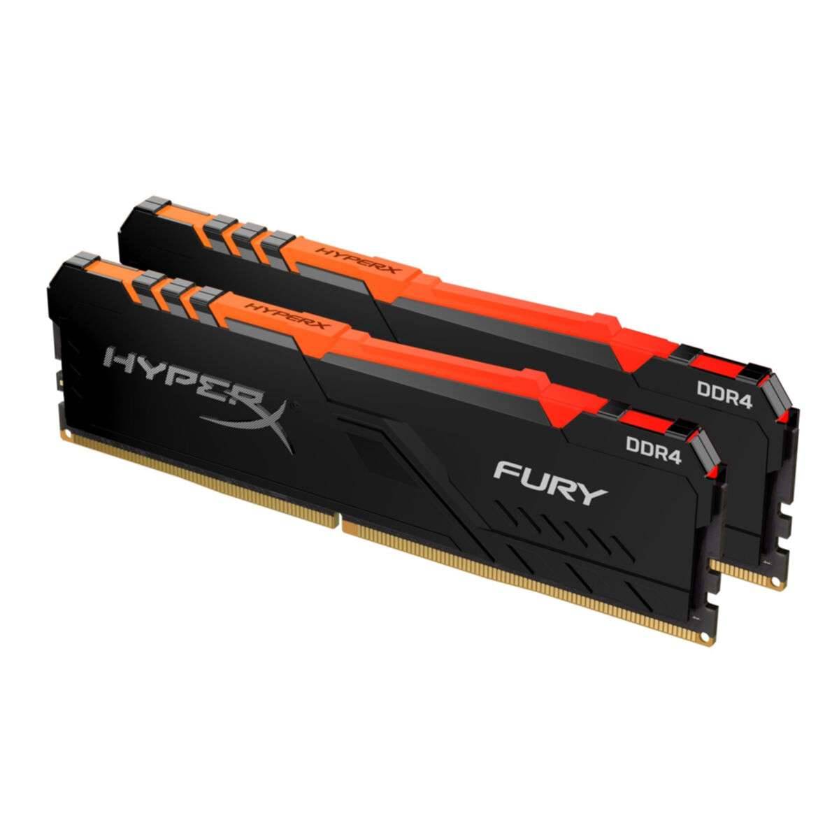 HX432C16FB3AK2/16 - HyperX FURY RGB - DDR4 - 16 GB: 2 x 8 GB - DIMM 288-PIN - ungepuffert-2