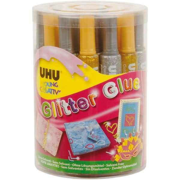 Glitzerkleber gold/silber VE=24 Stück