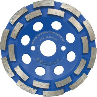 Diamanttopfscheibe plus6 51516 Ø 125 mm Bohrung 22,23 mm Segmenthöhe 5 mm Segmentbreite 7 mm