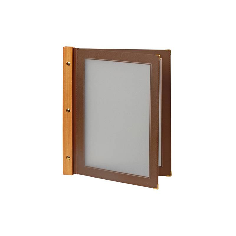 Securit Speisekarten-Mappe WOOD, DIN A4, braun