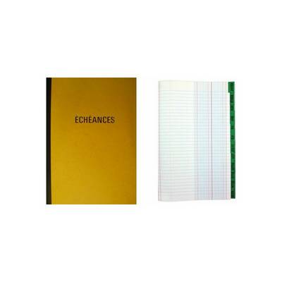 ELVE Cahier piqûre "Echéances", 217 x 170 mm vertical