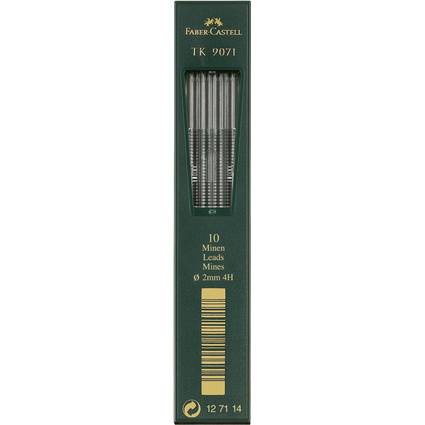 FABER-CASTELL TK-Minen 9071, tiefschwarz, Härtegrad: 4H-0