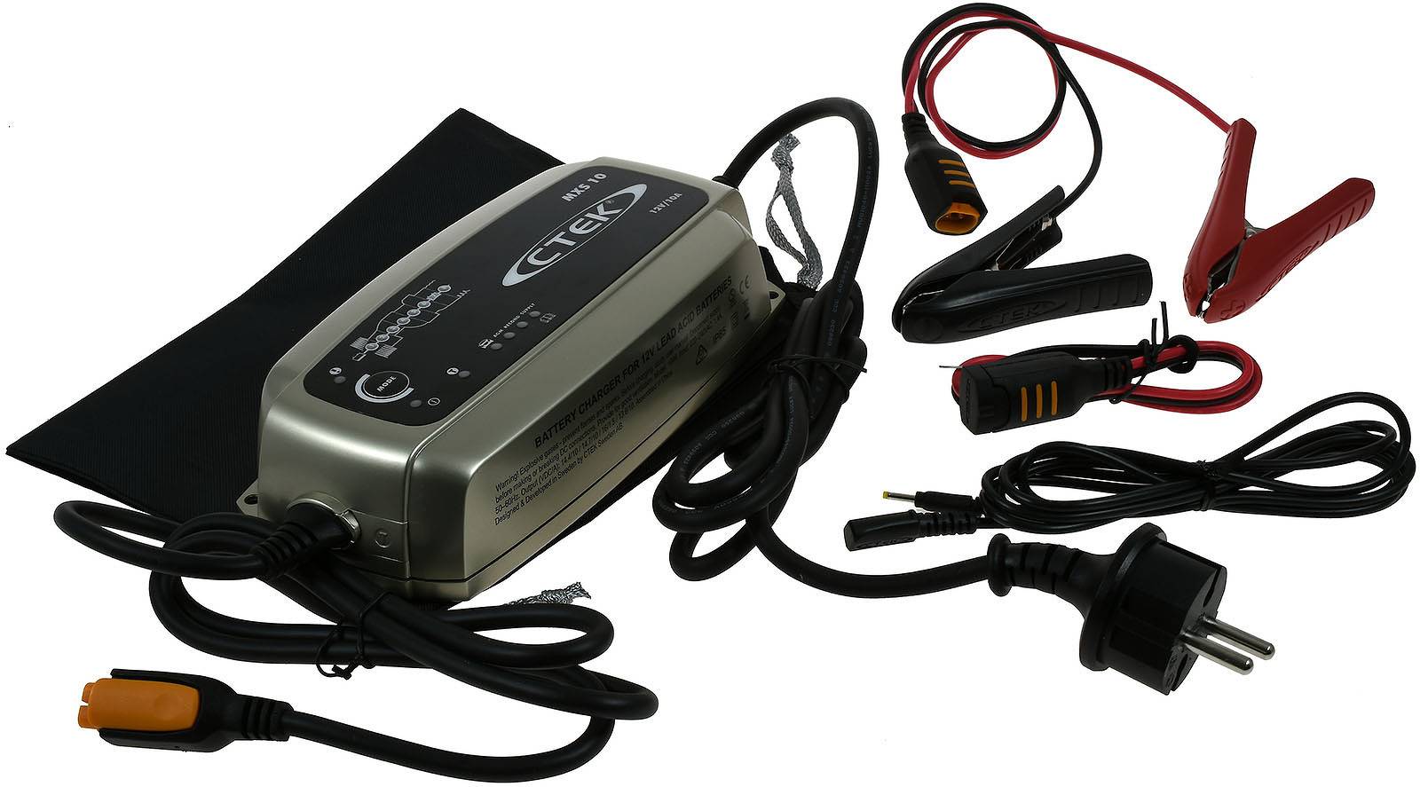 CTEK MXS 10 Batterie-Ladegerät, vollautomatisch u.a. für Auto, Caravan, Boot 12V 10A EU, 12V-1