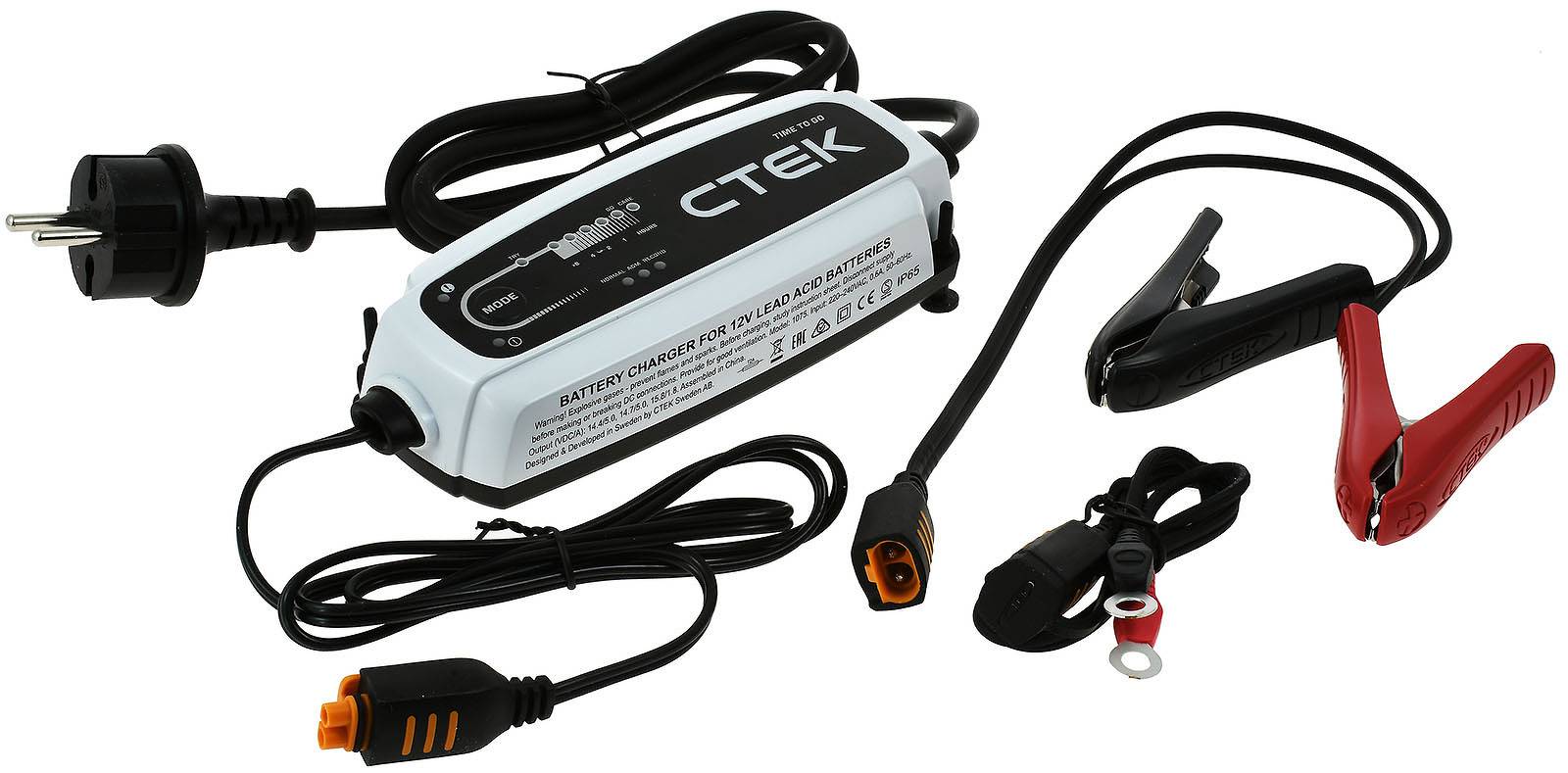 CTEK CT5 Time to Go, Batterie-Ladegerät, mit Countdown-Display 12V 5A EU-Stecker, 12V-1