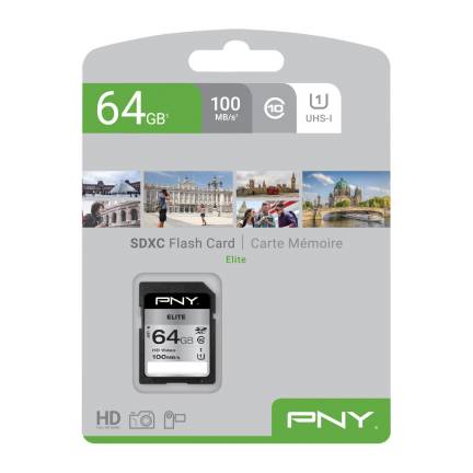 PNY Elite - Flash-Speicherkarte - 64 GB - UHS-I U1 / Class10-1