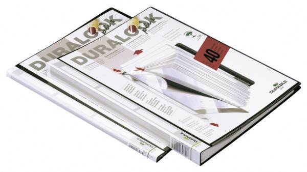 Sichtbuch DURALOOK Plus DIN A4 25mm 40Hüllen PP sw-1