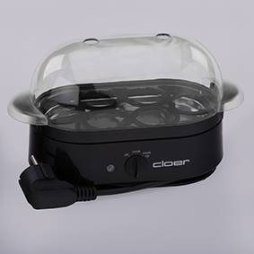 Cloer 6080 - Eierkocher - 350 W - Schwarz-1