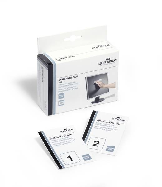 DURABLE Screenclean DUO - Reinigungstücher (Wipes)-1