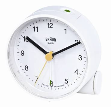 Braun BNC001 - Wecker - rund - Quarz - Schreibtisch-1