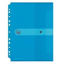 Herlitz 11292943, A4, Polypropylen (PP), Blau, Transparent, Porträt, Druckknopf, 1 Stück(e)-0