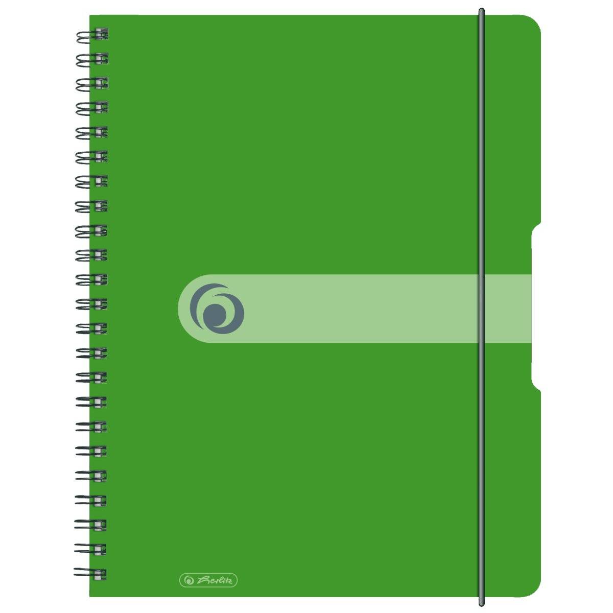 Spiralblock to go A4 80 Blatt kariert PP apfel-0
