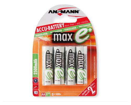 ANSMANN - Batterie 4 x AA-Typ - NiMH - (wiederaufladbar) - 2500 mAh-1