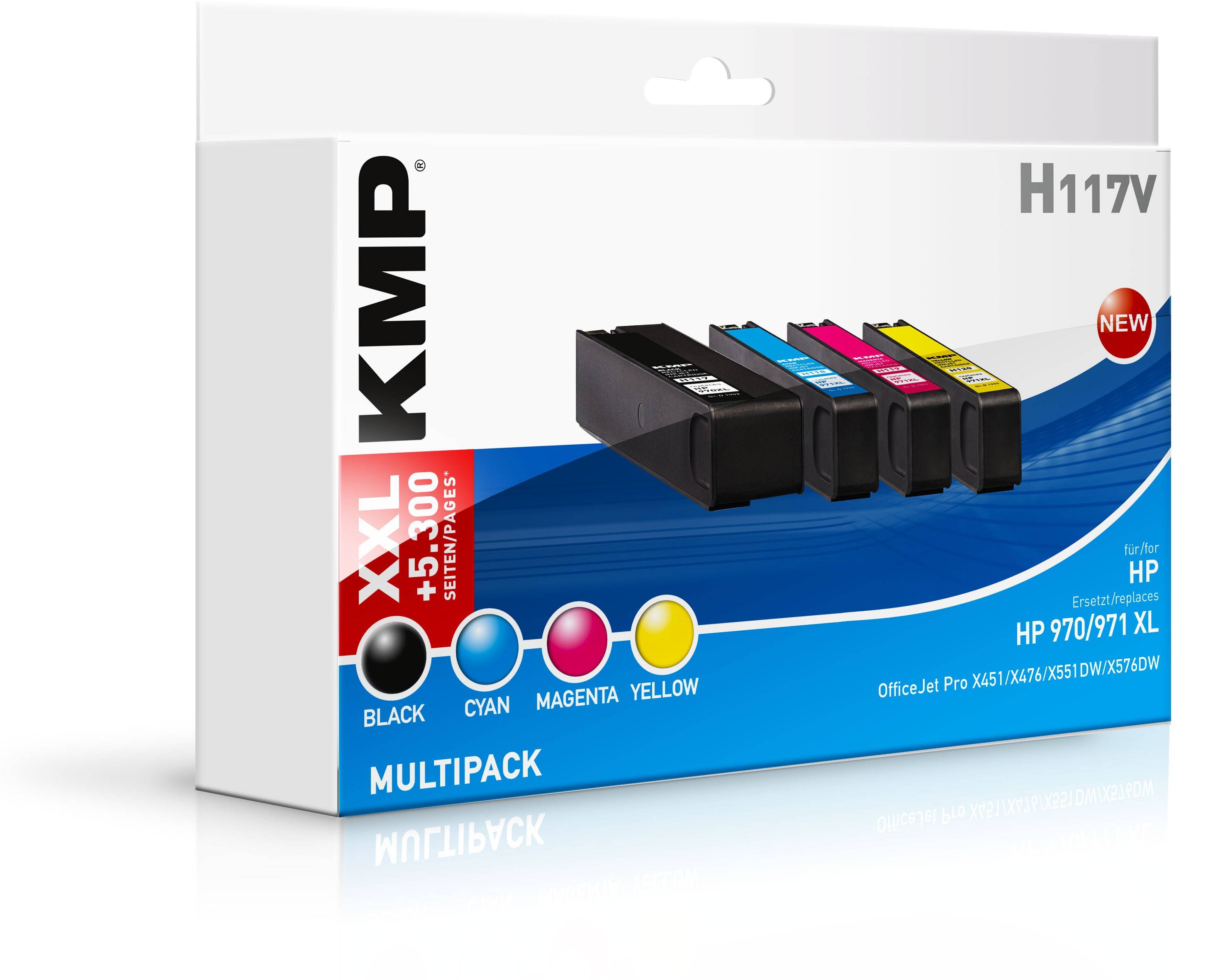 KMP MULTIPACK H117V - 4er-Pack - Hohe Ergiebigkeit-1